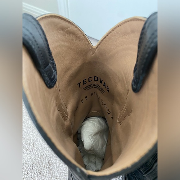 Black Ostrich Tecovas Cowgirl Boots (Size 5) - Picture 5 of 5